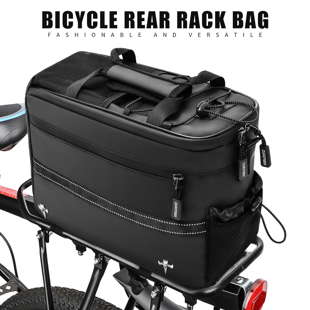 Cycling Commute Distance - Borsa da portapacchi posteriore per bicicletta,
