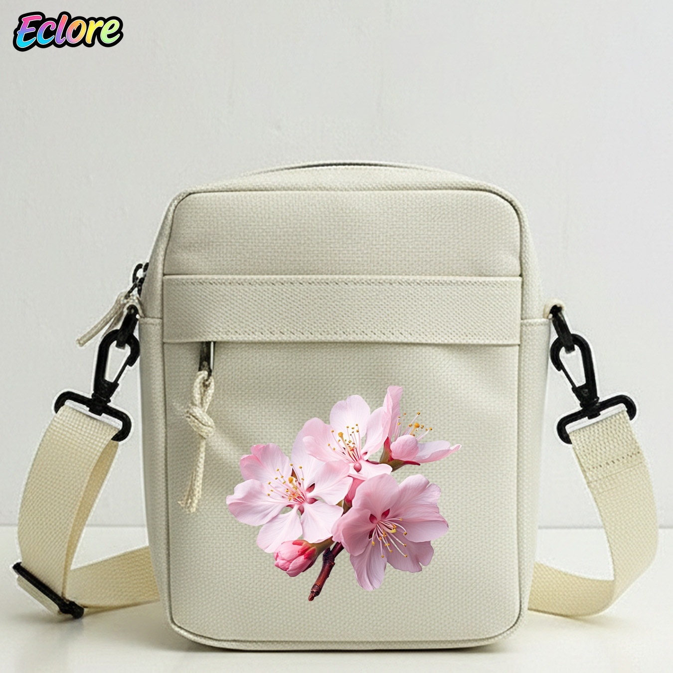 Cycling Commute Bag - Borsa a tracolla con stampa floreale