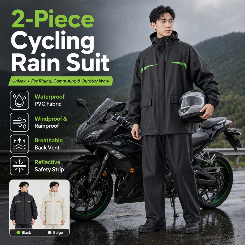 Cycling Commute Pants - Completo Impermeabile da Ciclismo Unisex in