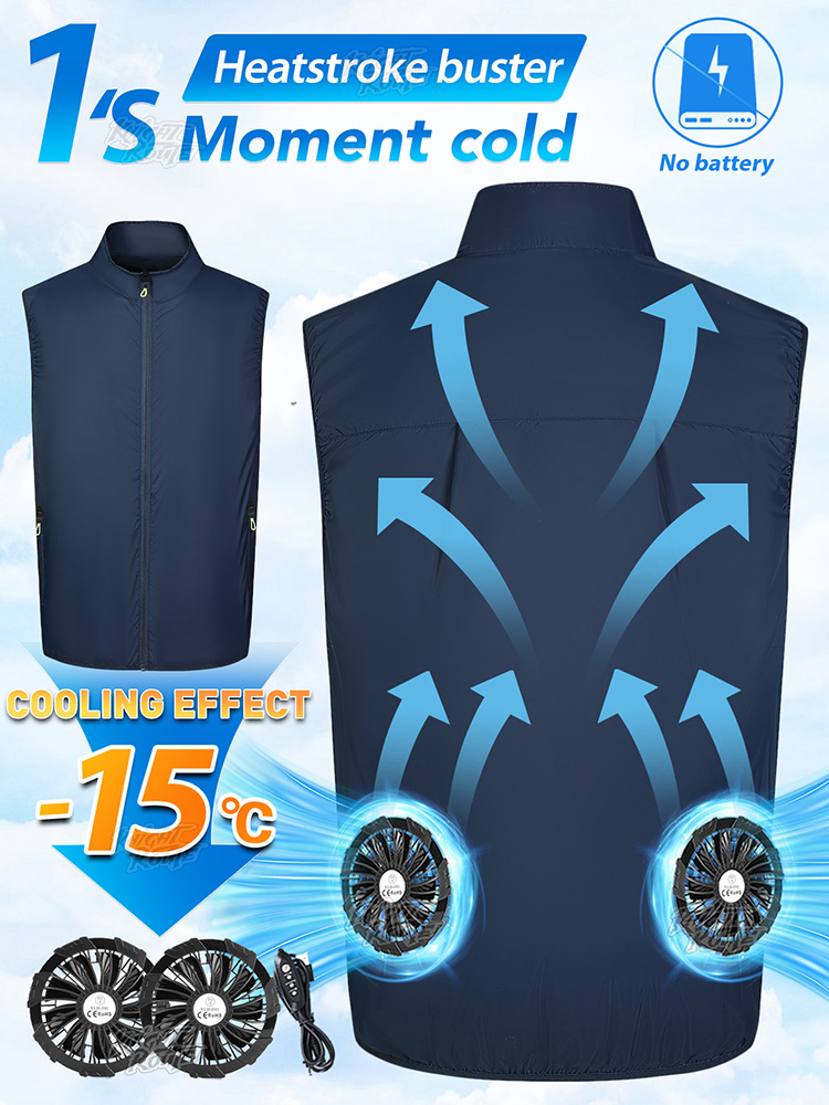 Cycling Commute Clothes - Gilet Ventilato Indossabile con Raffreddamento ad