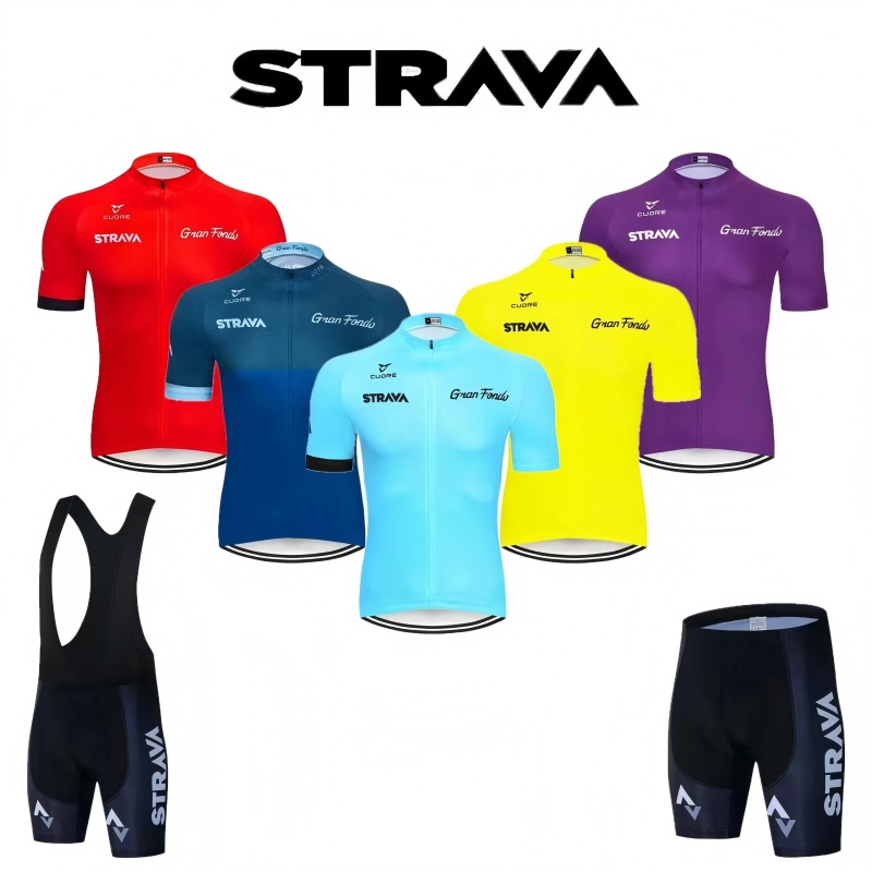 Cycling Community - STRAVA Set da ciclismo Abbigliamento da