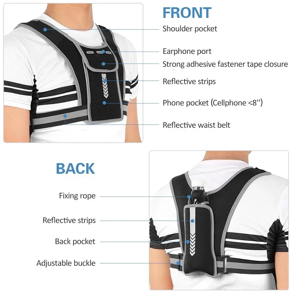 Gilet da corsa riflettente da  - Reflective Vest Cycling recensione e prezzo