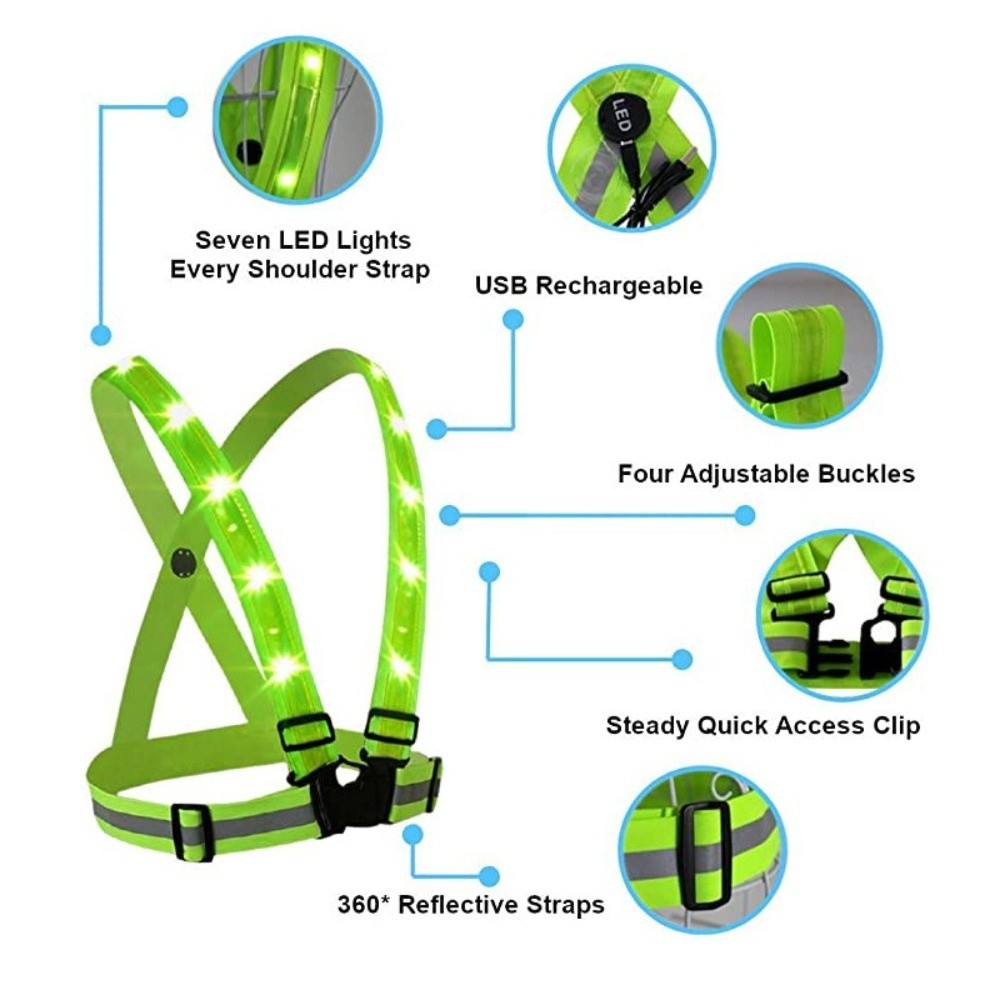 Nuovo Gilet di Sicurezza LED i - Reflective Vest Cycling recensione e prezzo