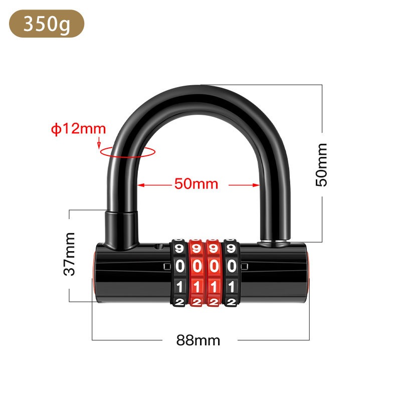 Lucchetto a combinazione antif - Commuter Bike Lock recensione e prezzo